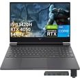 thumbnail image 1 of HP Victus 15,6 Po 144 Hz Portable de Jeu FHD, Intel i5-13420H, 64 Go de RAM, SSD PCIe 4 To, NVIDIA GeForce RTX 4050, Clavier Rétroéclairé, Wi-Fi 6, Windows 11 Pro, Mica Argent, Ensemble Station d'Accueil 256 Go, 1 of 9