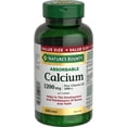 thumbnail image 1 of NATURE'S BOUNTY Calcium Plus Vitamin D3, Absorbable, 1200 mg, Helps Bones & Teeth, Softgels, 1 of 6