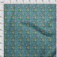 thumbnail image 4 of oneOone Rayon Blue Fabric Asian Japanese Floral Craft Projects Decor Fabric Printed By The Yard 56 Inch Wide, 4 of 4