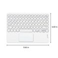 thumbnail image 3 of HLONK Clavier Bluetooth Design à Cap Rond Clavier Sans Fil Portable avec Pavé Tactile pour Tablette PC Android / Accessoires Électroniques en Solde pour Votre Vie Heureuse (Rose), 3 of 5