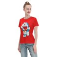 thumbnail image 4 of Women's Basic Short Sleeve T-Shirt Doraemon, 4 of 6