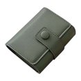 thumbnail image 1 of Womens Makeup Bag Portable Button Closure Shoulder Pouch Coin Pouch with Mirror, 1 of 10