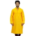 thumbnail image 1 of Atasi Ethnic Men's Yellow Kurta Pyjama Set Bollywood Designer Shirt-XXX-Large, 1 of 6
