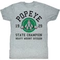 thumbnail image 1 of Popeye Heavy Weight Gray Heather Adult T-Shirt, 1 of 2