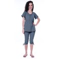 thumbnail image 1 of Moomaya Ensemble de Nuit pour Femmes Capri Coton 2 Pcs Chemises de Nuit, 1 of 6