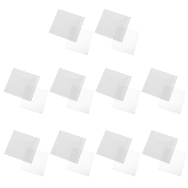 Miangastore Car Adhesive Etc Card Holder Transparent PP 10Pcs 3.8x3.7in