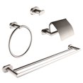 thumbnail image 1 of Ancona Aria Series 4-piece Bathroom Accessory Set in Brushed Nickel, 1 of 10