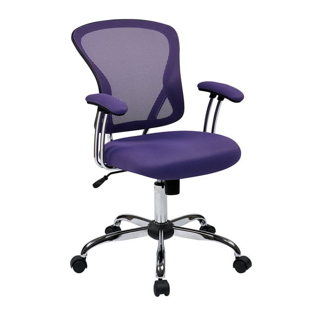 Juliana Task Chair with Purple Mesh Fabric Seat