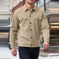 thumbnail image 1 of Yusimy Men's Trench Coat Double-Breasted Slim Fit Solid Mid-Length Casual Versatile Overcoat, 1 of 9