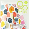 thumbnail image 2 of Agiferg Gorgeous Hexagons Quilt Sewing Template, 2 of 8
