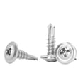 thumbnail image 4 of Round Head Screws, Rust Resistance Self Tapping Screw Cross Grooves Non Slip 410 Stainless Steel  For Factory Components 4.8x16mm 100Pcs, 4 of 8