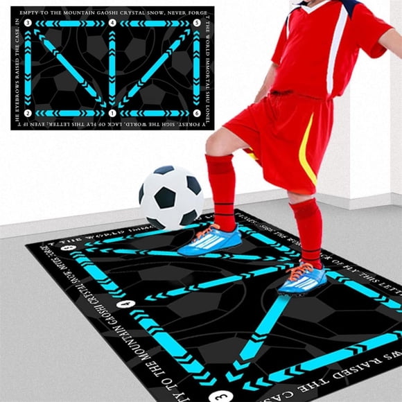 YSTIANN Couverture d'Entraînement de Soccer Antidérapante, Nouveau Contrôle du Ballon, Tapis de Maîtrise des Dribbles pour Enfants et Adultes - Tapis d'Entraînement de Soccer Absorbant les Chocs pour Usage Intérieur/extérieur WJ94-5491