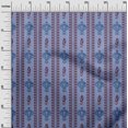 thumbnail image 2 of oneOone Tissu Polyester Lycra Imprimé Tourbillon & Paisley Ikat pour Couture Largeur 56 Pouces, 2 of 4
