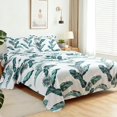 thumbnail image 2 of King Size Bed Sheets Piece Floral Pattern Sheets King Deep Pocket Sheet Grey Lotus, 2 of 7