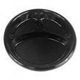 thumbnail image 1 of Boardwalk BWKPLTHIPS10BL3 10 in. Hi Impact Plastic Compartment Dinnerware Plate, Black, 1 of 1