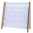 thumbnail image 1 of 3 Sprouts Recycled Fabric Kids Book Rack Storage Bookshelf Organizer in Mist Blueberry for Ages 3+, 1 of 5