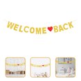 thumbnail image 4 of Glitter Gold Welcome Back Banner Hanging Welcome Back Sign Banner for Party, 4 of 8