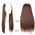 thumbnail image 5 of Perruque Cheveux Longs Féminins Demi-Bouchon Invisible Sans Couture Longue Droite, 5 of 5