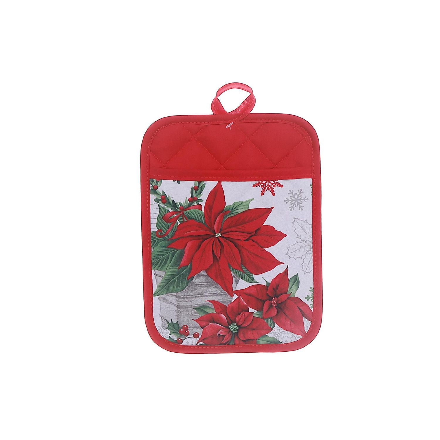 Manique Avec Poinsettia De Poche - Lot De 6