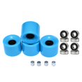 thumbnail image 1 of koolsoo 4 Pcs Roues de Longboard Planche à Roulettes 60mm 78A avec Roulements Entretoises Roues Cruiser - Couvercle Bleu Noir, 1 of 9