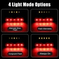 thumbnail image 3 of 2pcs USB Rechargeable LED Bike Tail Light, GRM Bright Bike Tail Lights Rear Bike, 3 of 11