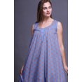 thumbnail image 3 of Bimba Bleu Lavande3 Fruits à Rayures et Baies Rouges Chemises de Nuit en Coton pour Femmes Mi-Mollet Imprimées Robe de Nuit XXX-Large, 3 of 6