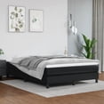 thumbnail image 1 of vidaXL Bed Frame Black 137x190 cm Full Faux Leather, 1 of 5