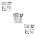 thumbnail image 3 of Maytalsory 4 Pieces/Set Reusable Silicone Embossing Stencil Home School Transparent DIY Crafting Template Embossed Stamp Handicraft Show as Picture 3Set, 3 of 6