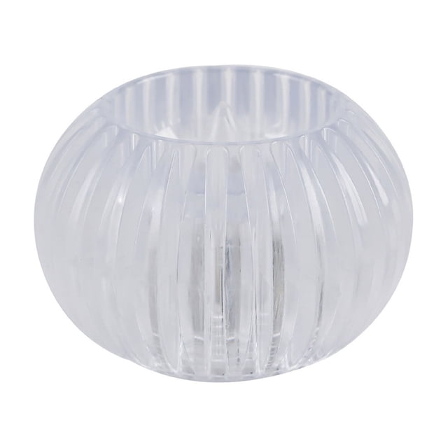 Battery Operated LED Flickering Votive Candle – 1.57 in Diameter x 2.28 in Height, White Plastic Flameless Candle for Halloween Home Decoration