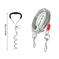 thumbnail image 2 of Heavy Duty Metal Ground Stake Tie Out Kit for Outdoor Dog Training and Secure Pet Tethering, 2 of 5