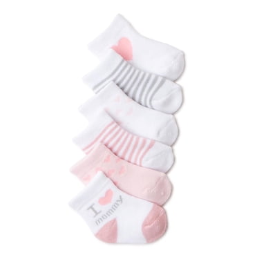 Child of Mine by Carter's Baby Girl 6pk I Love Mommy Crew Socks