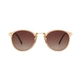 thumbnail image 3 of Time & Tru Women's Polarized Beige Round Sunglasses, 3 of 3