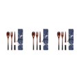 thumbnail image 3 of Maytalsory Set School Student Chopstick Fork Spoon Flatware with Storage Bag Type 5 3Set, 3 of 6