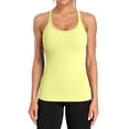 thumbnail image 3 of Charmo Women's Ribbed Camisole Workout Tank Tops with Built in Bra Basic Undershirt, 3 of 7