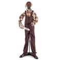 thumbnail image 1 of Gymax Tronçonneuse Animatronique d'Halloween avec Masque à Gaz Tronçons, 1 of 10