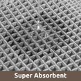 thumbnail image 5 of AMOAMI Waffle Bath-Mat, Absorbent Bath Mats for Bathroom Non Slip, Machine Washable Bathroom Rugs with Tassels Ultra Soft Boho Bath Rugs for Floor 2'x6'(24"x72") Grey, 5 of 5