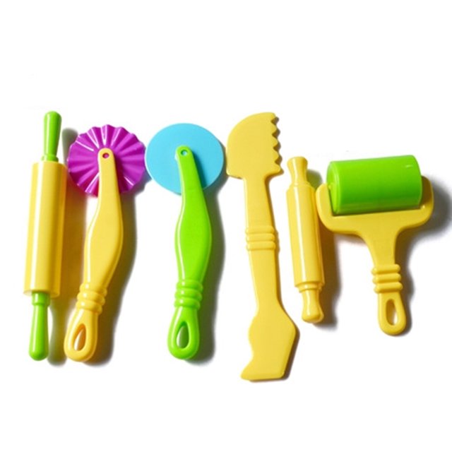 Ensemble de 20 Pcs de Pâte à Modeler DIY, Kit d'Outils de Pâte à Modeler en Plastique pour Enfants, Cadeau pour Enfant