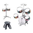 thumbnail image 4 of Bunblic Kids Toddler Drum Set Education Musical Toy Percussion Musical Instruments with Stool for Children'S Day Easily Install , A, 4 of 8