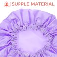 thumbnail image 3 of 2 Pcs Bonnets de Bain en Satin Bonnets pour Dormir Bonnets de Douche Confortables, 3 of 8