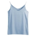 thumbnail image 5 of Timegard Womens Camisole Tops Spaghetti Strap V Neck Sleeveless Tank Tops Solid Color Comfy Shirts, 5 of 5