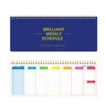 thumbnail image 1 of Office Supplies 2025 Border New English Long Weekly Plan Simple Coil Note Time Management Ledger Craft Kits Clearance, 1 of 3