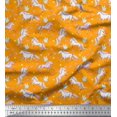 thumbnail image 1 of Soimoi Rayon Fabric Dot,Star & Unicorn Animal Decor Fabric Printed Yard 56 Inch Wide, 1 of 3