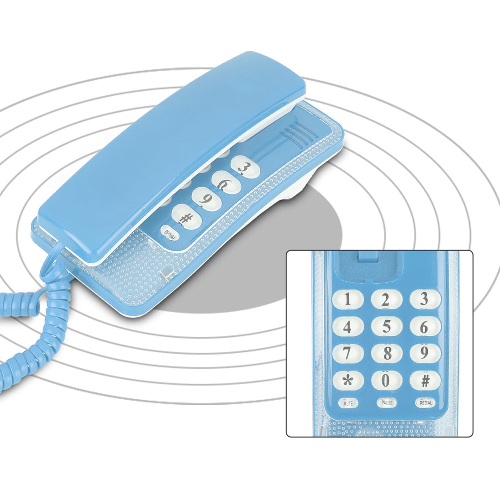 Flash Function Wall Mount No Caller Id Home Phone Convenient Hotel Telephone, Telephone, Home For Hotel Family