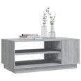 thumbnail image 2 of vidaXL Coffee Table Grey Sonoma 102x55x43 cm Engineered Wood, 2 of 4
