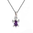 thumbnail image 1 of Openpig Collier Tortue Pierre de Naissance Bijoux pour Femmes Bleu Joli Traité, 1 of 1