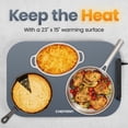 thumbnail image 4 of Chefman Roll n’ Go Food Warming Mat with Customizable Temperature Controls and Storage Bag - Grey, New, 4 of 7