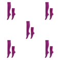 thumbnail image 2 of Ruiboury 2x Polyester Fait Chaussettes Louch Respirant et Absorbant la Sueur Artisanat Exquis Confortable à Porter Texture Douce Violet 5Set, 2 of 6