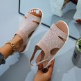 thumbnail image 2 of Summer Womens Fashion Breathable Rhinestone Hida Comfortable Shoes Sandals, 2 of 9