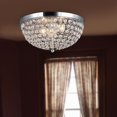 thumbnail image 2 of Elegant Designs 2 Light Elipse Crystal Flush Mount Ceiling Light, 2 of 6