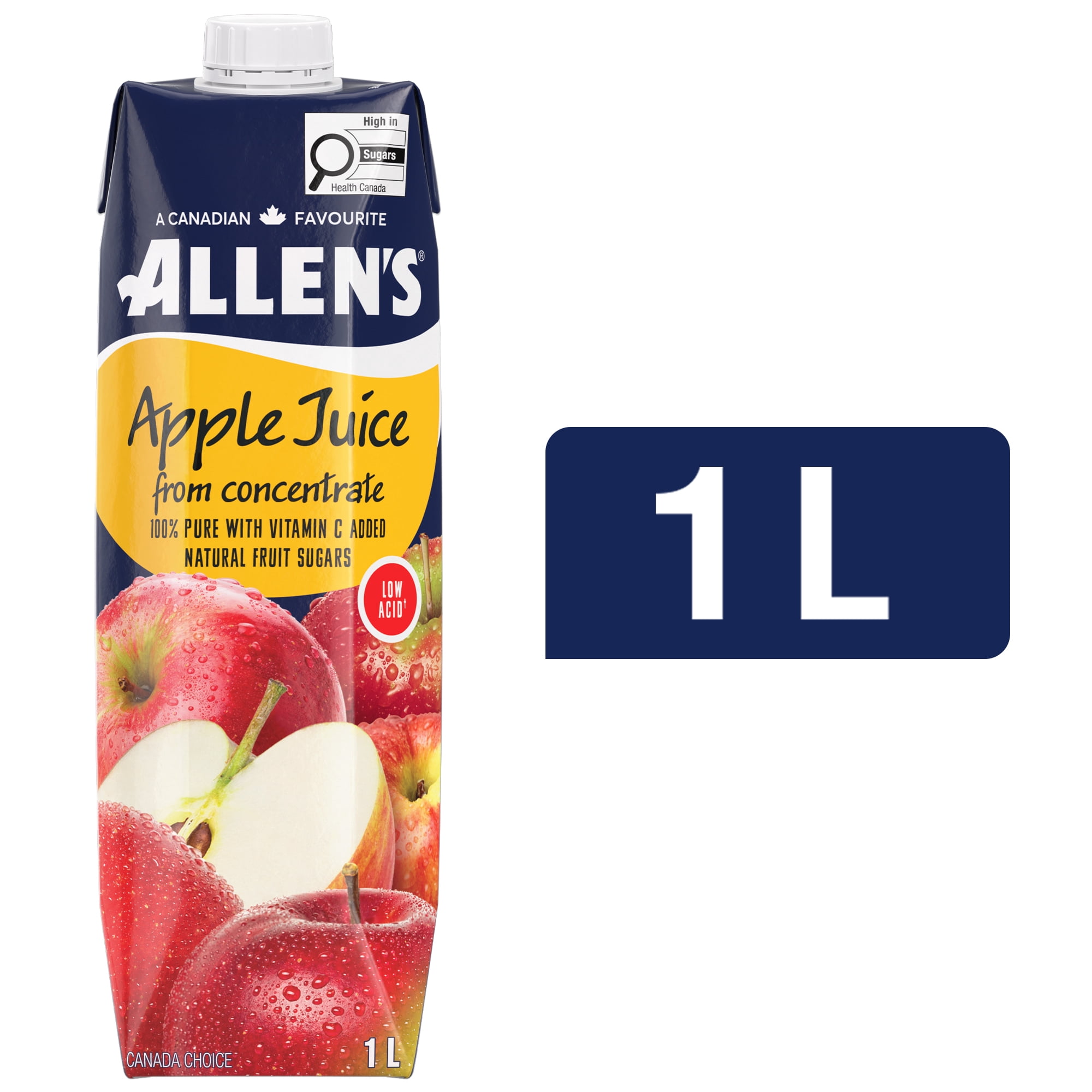Allen's Pure Apple Juice Low Acid 1 L